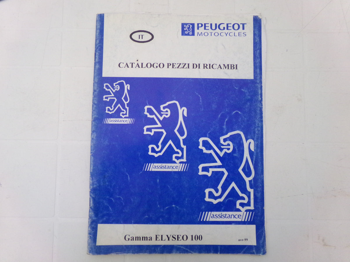 per scooter peugeot elyseo 100  avr 1999 catalogo parti ricambi italiano