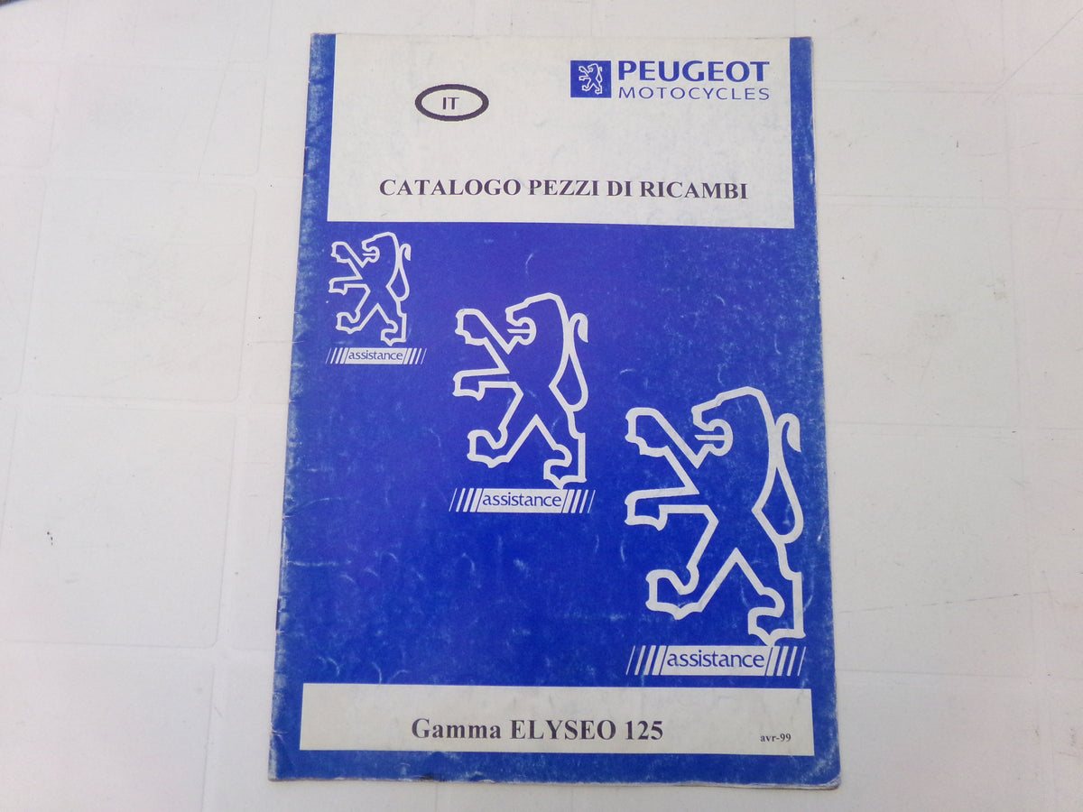 per scooter peugeot elyseo 125 avr 1999 catalogo parti ricambi italiano