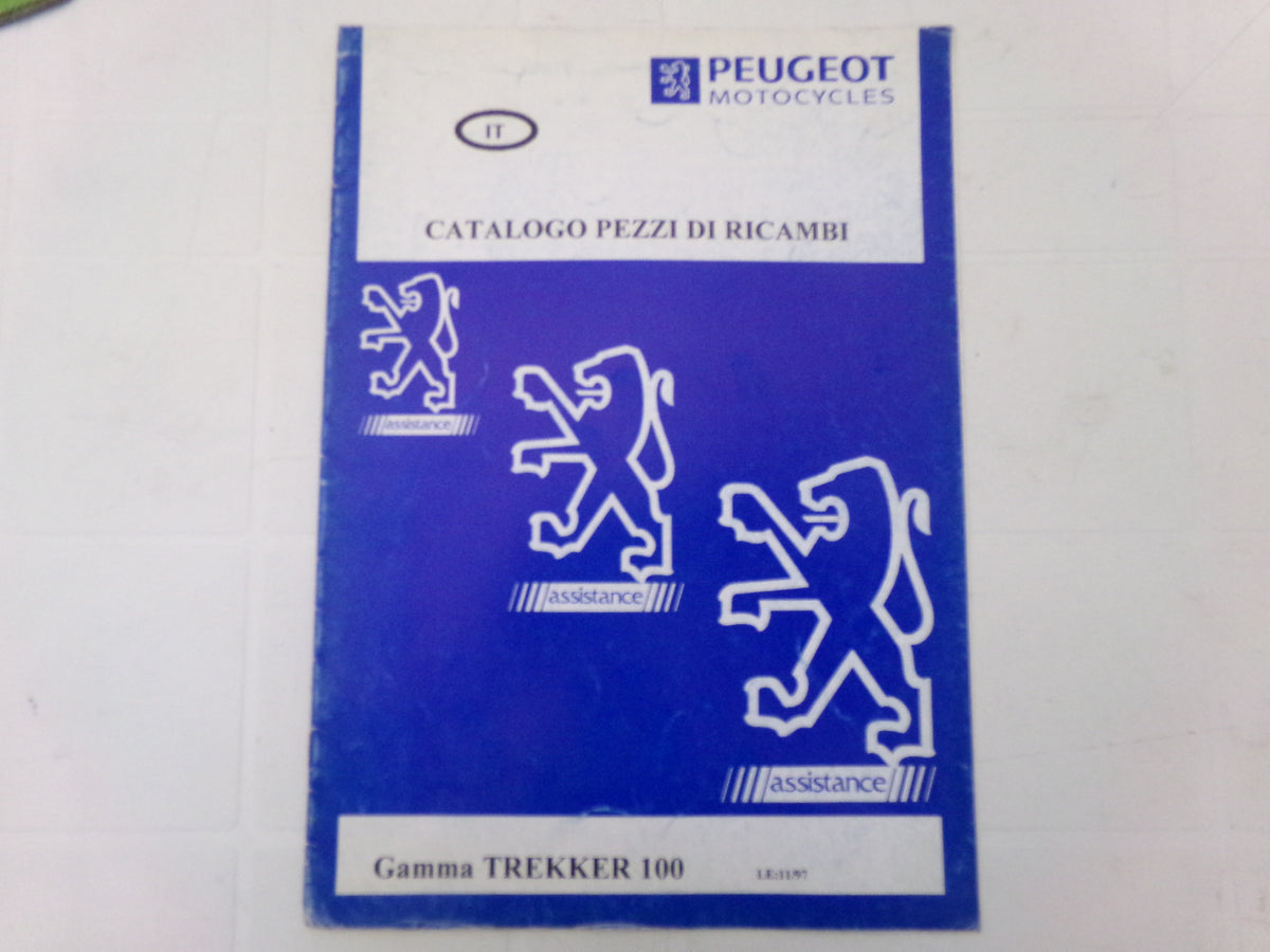 per scooter peugeot trekker 100 le 11 1997  catalogo parti ricambi italiano