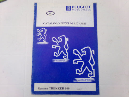 per scooter peugeot trekker 100 le 11 1997  catalogo parti ricambi italiano