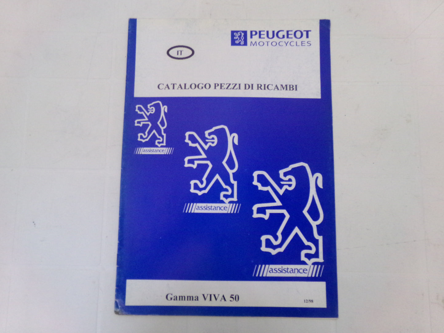 per scooter peugeot viva 50 12 1998  catalogo parti ricambi italiano