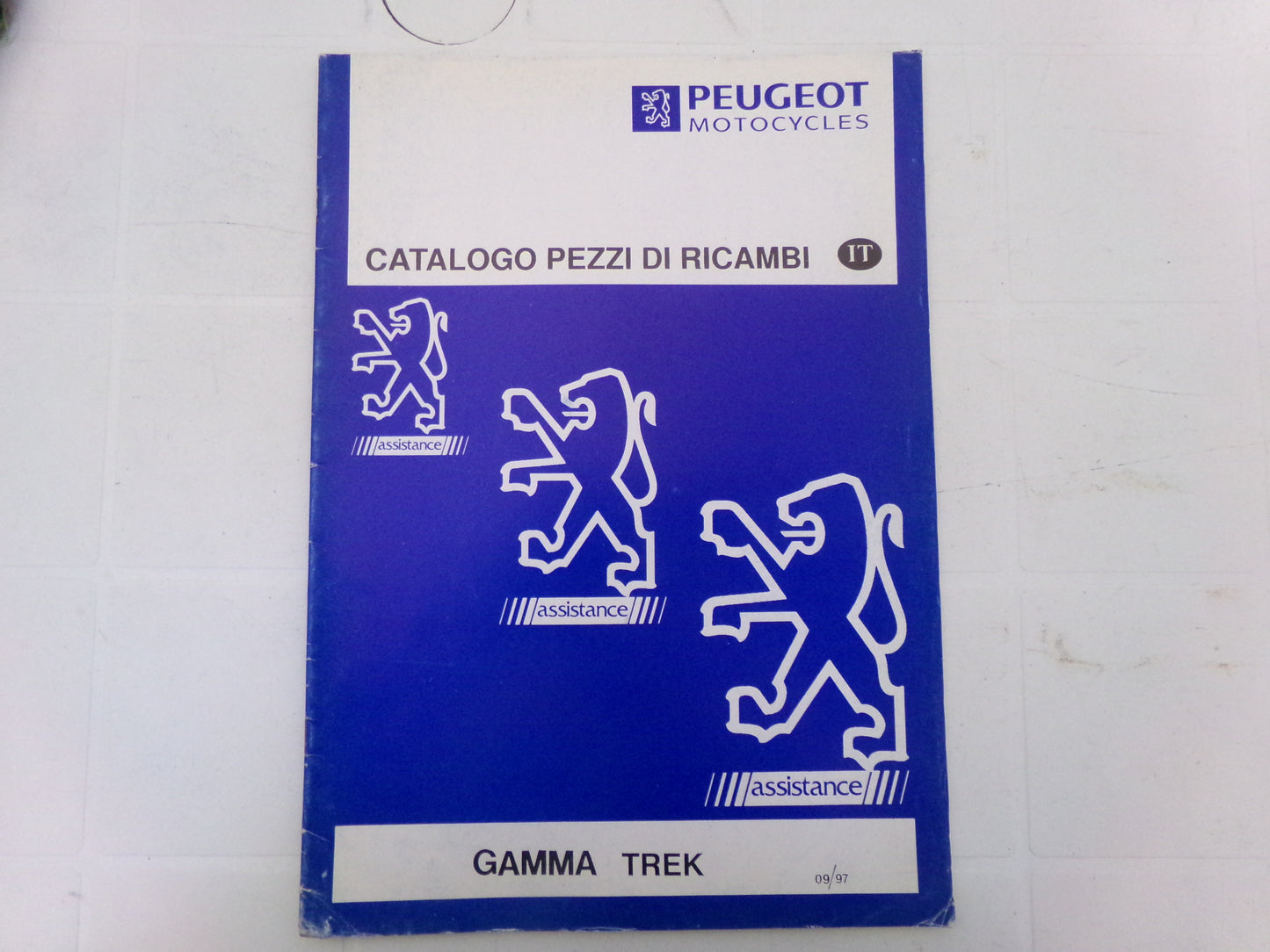 per scooter peugeot trek trekker 09 1997  catalogo parti ricambi italiano