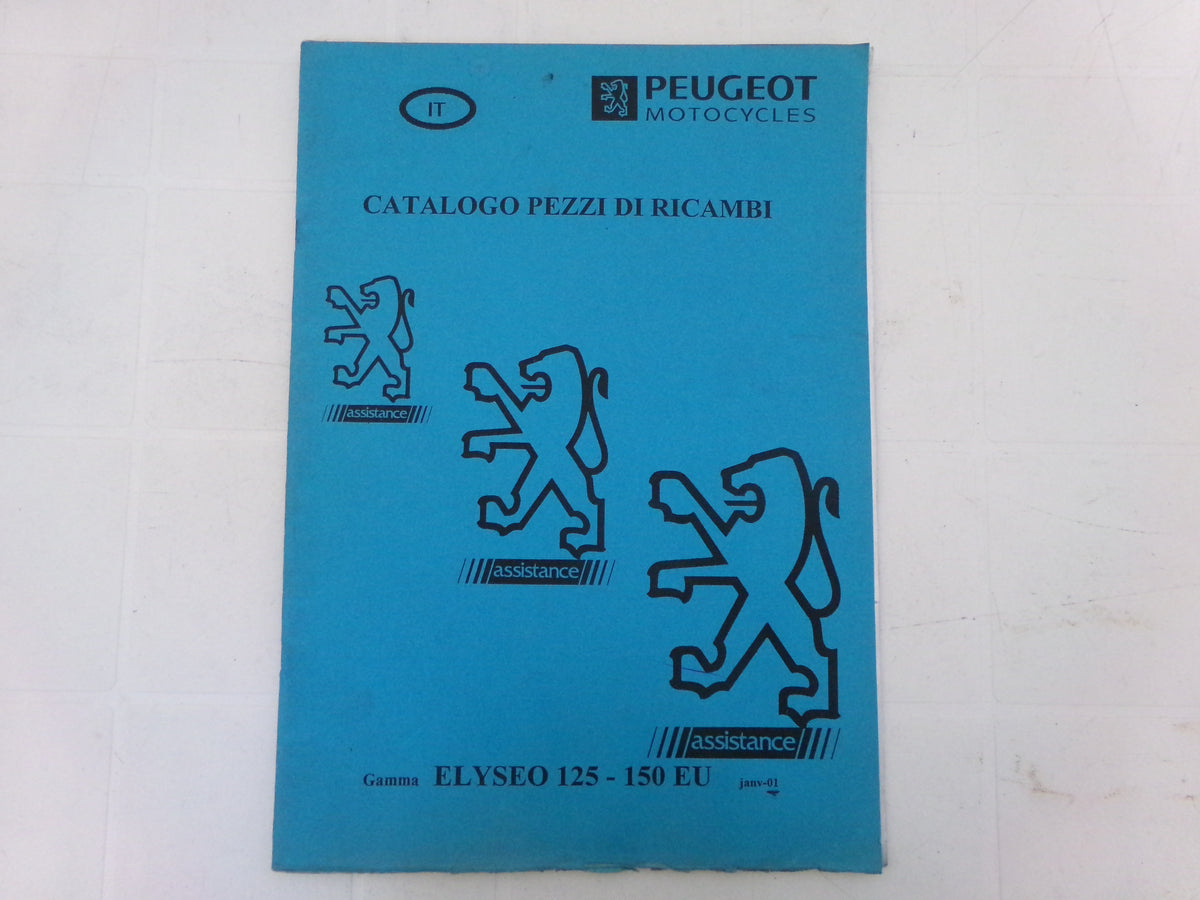 per scooter peugeot elyseo 125 150 eu janv 2001 catalogo parti ricambi italiano