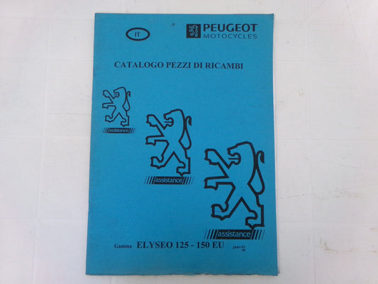per scooter peugeot elyseo 125 150 eu janv 2001 catalogo parti ricambi italiano