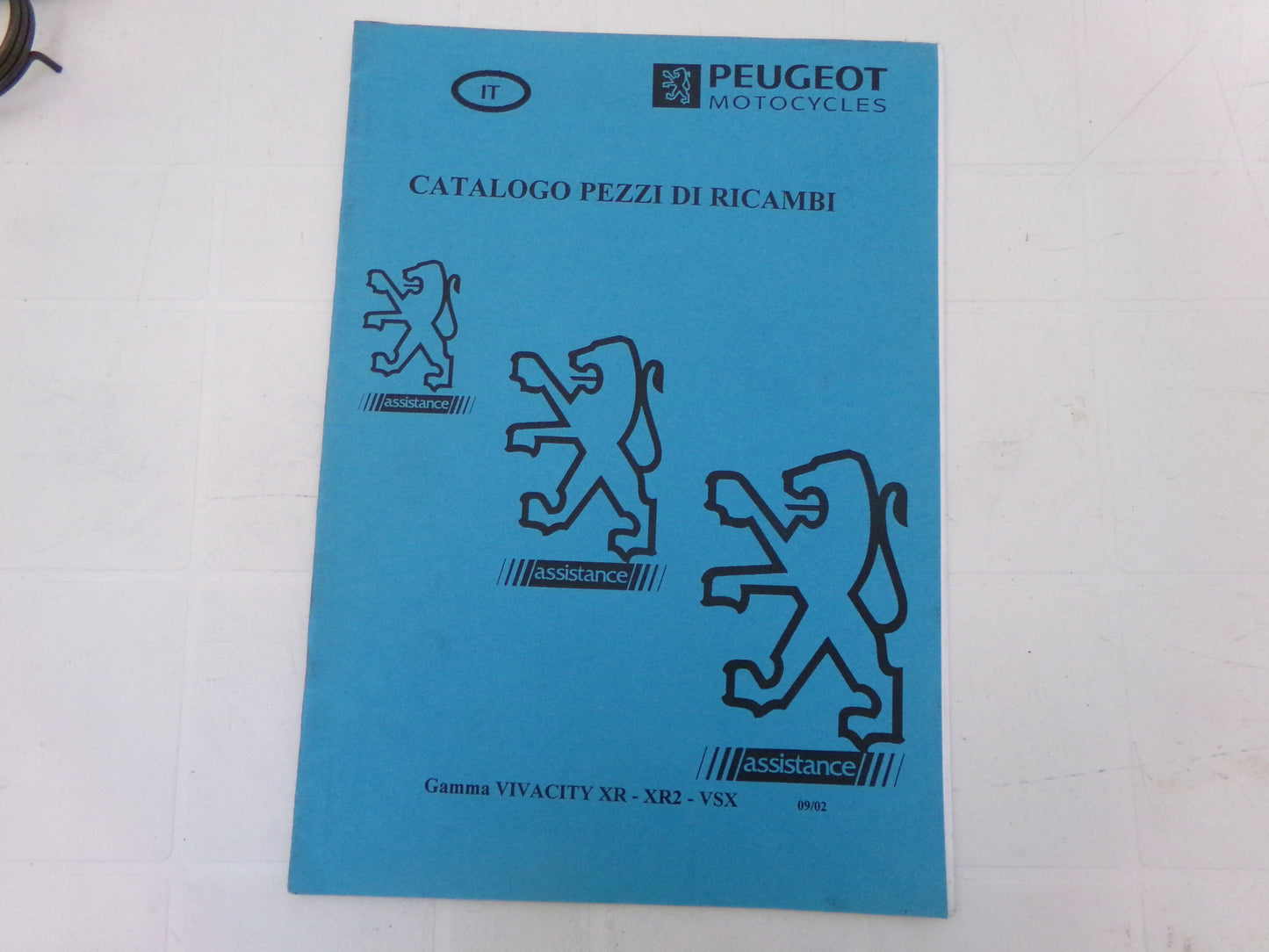 per scooter peugeot vivacity xr xr2  09 2002 catalogo parti ricambi italiano