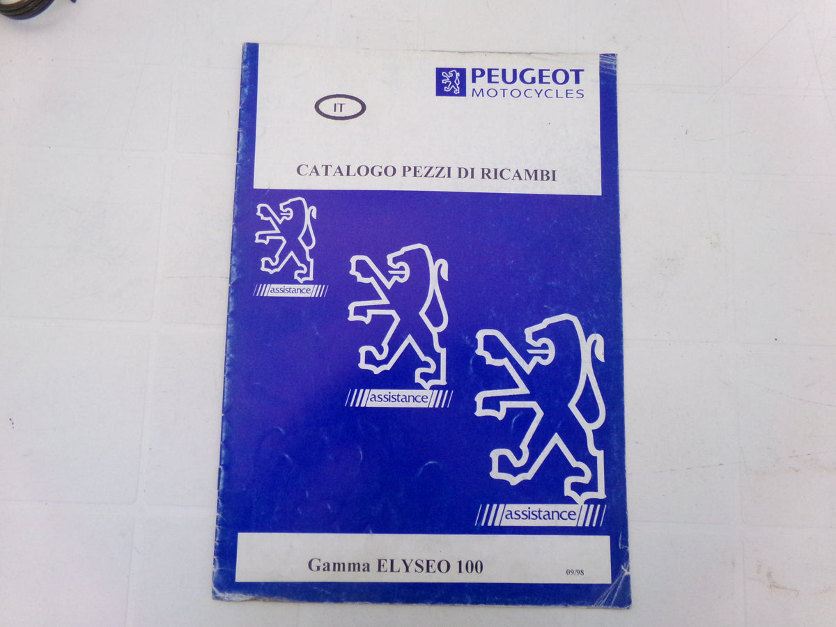 per scooter peugeot elyseo 100 09 1998  catalogo parti ricambi italiano