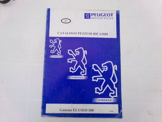 per scooter peugeot elyseo 100 09 1998  catalogo parti ricambi italiano