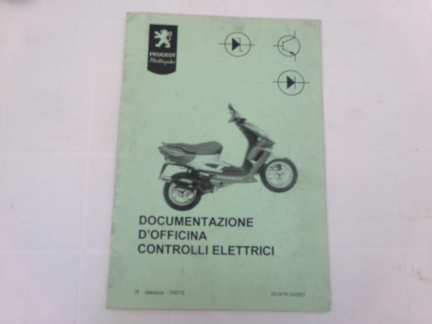 per scooter peugeot manuale officina controlli elettrici  catalogo parti ricambi italiano