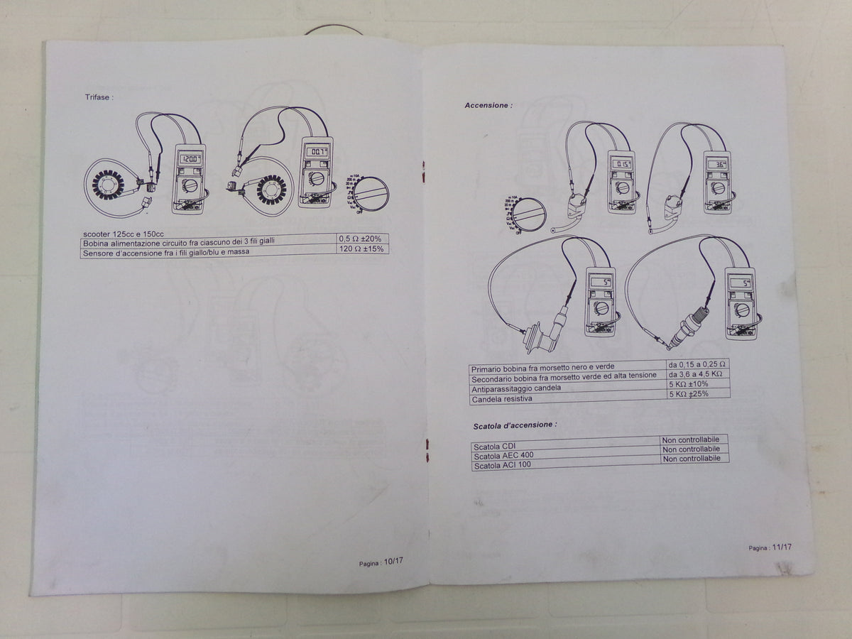 per scooter peugeot manuale officina controlli elettrici  catalogo parti ricambi italiano