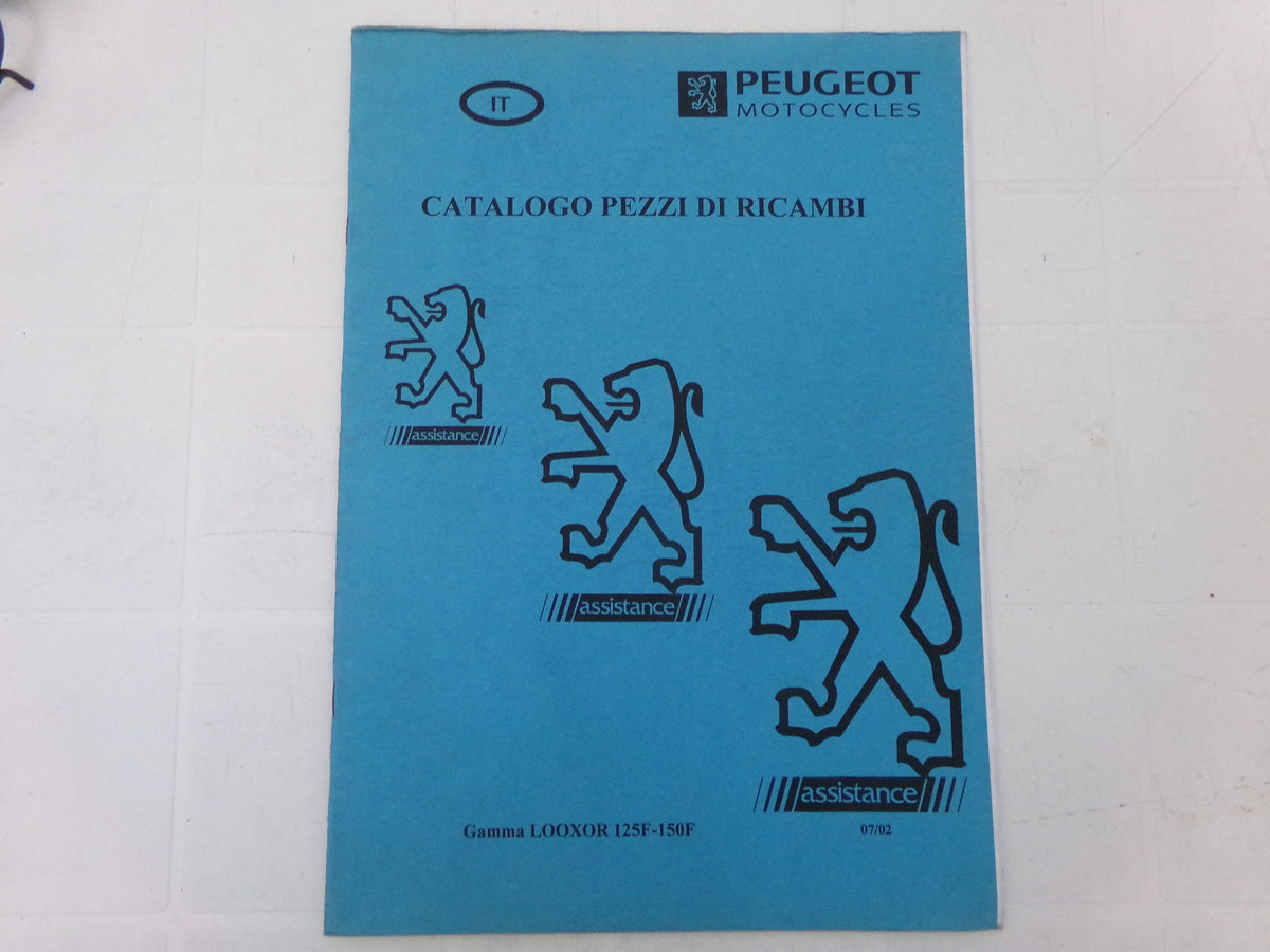 per scooter peugeot looxor 125 f 150 f 07 2002   catalogo parti ricambi italiano