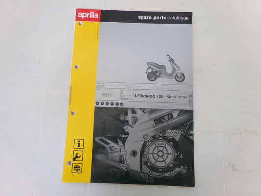 per scooter aprilia leonardo 125 st 150 st zd4mb 2001 catalogo ricambi spare parts catalogue