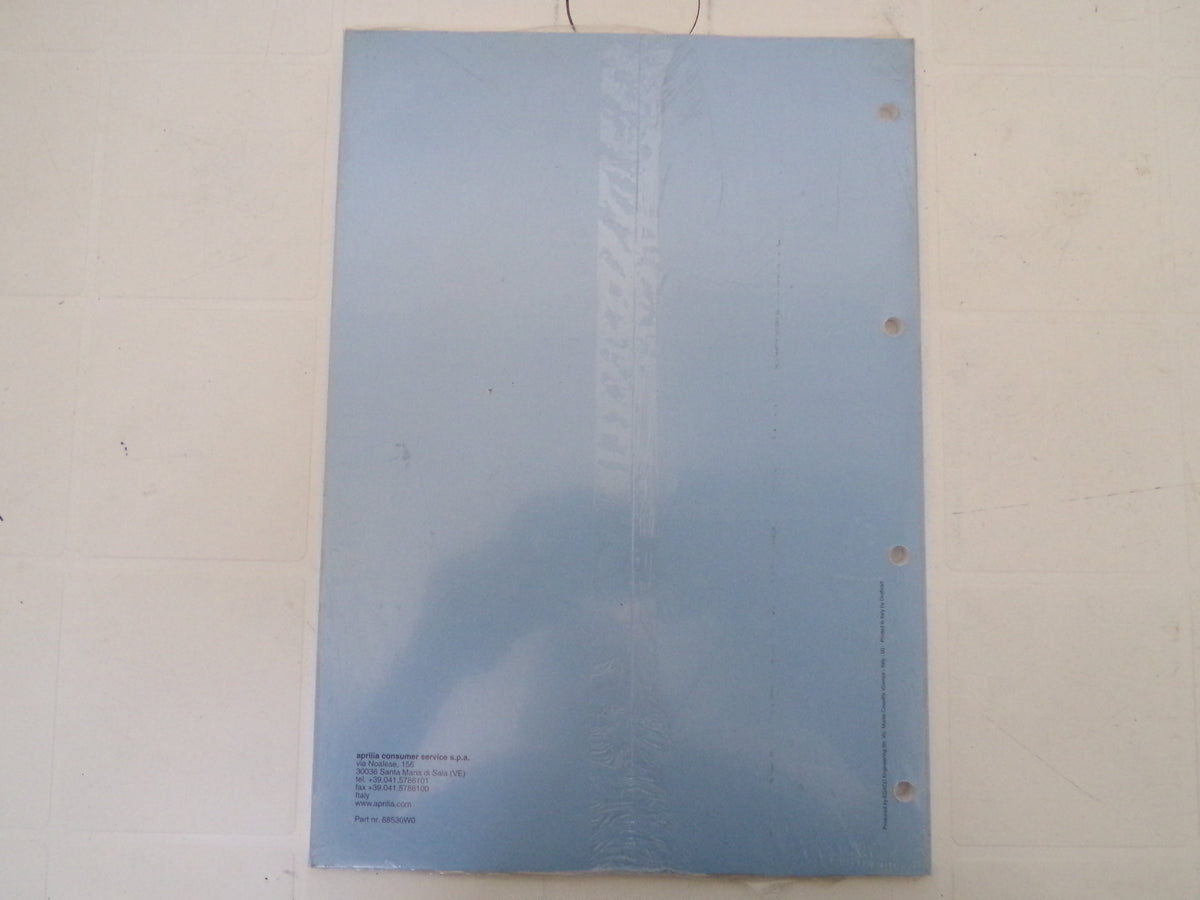 per scooter aprilia sonic aria 1998 2000 catalogo ricambi spare parts catalogue