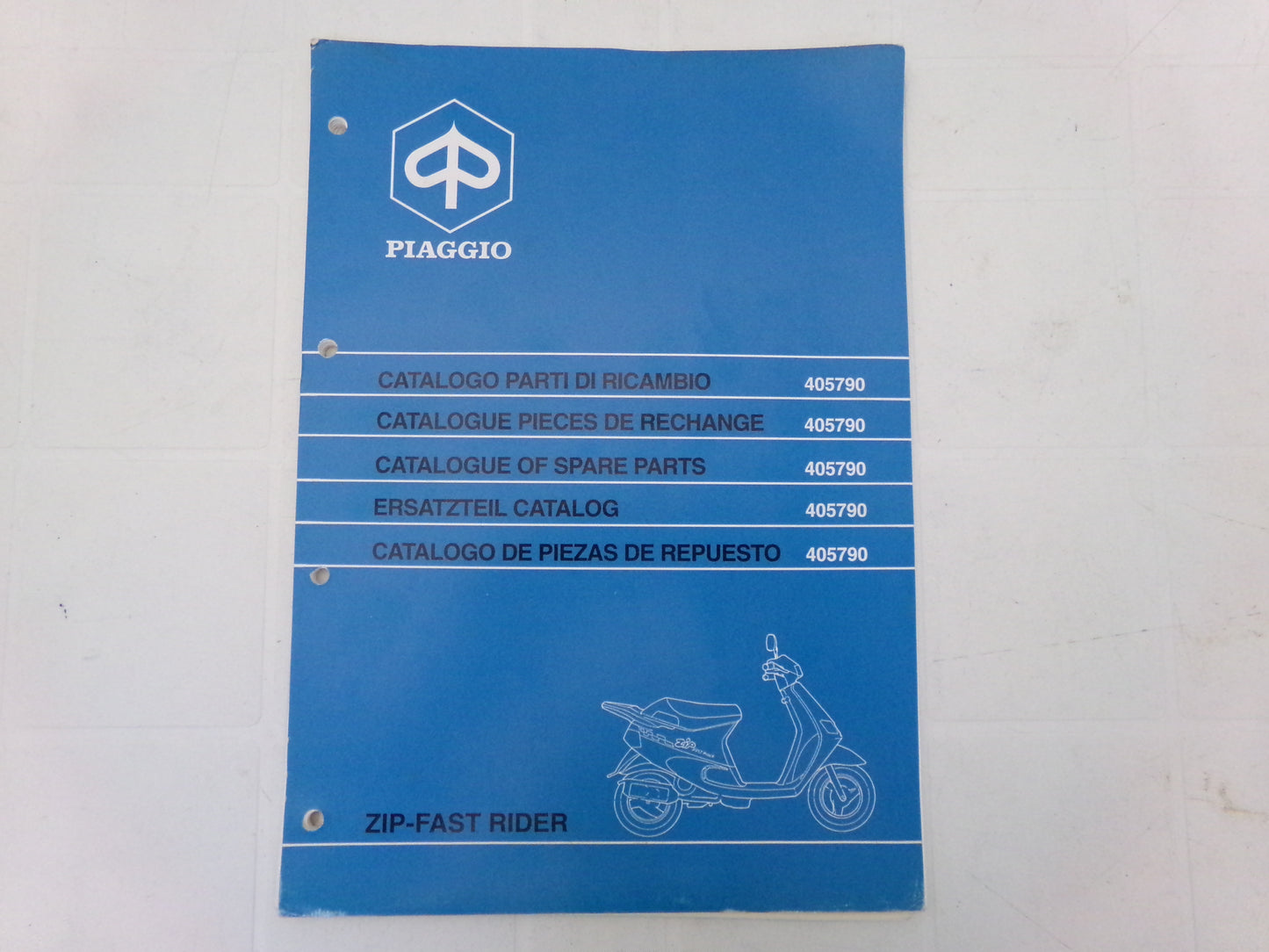 per scooter piaggio zip fast rider ssp1t 1001 catalogo ricambi spare parts catalogue