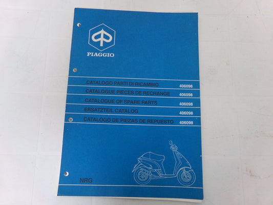 per scooter piaggio nrg 50 1994 sal1t 0001001 catalogo ricambi spare parts catalogue