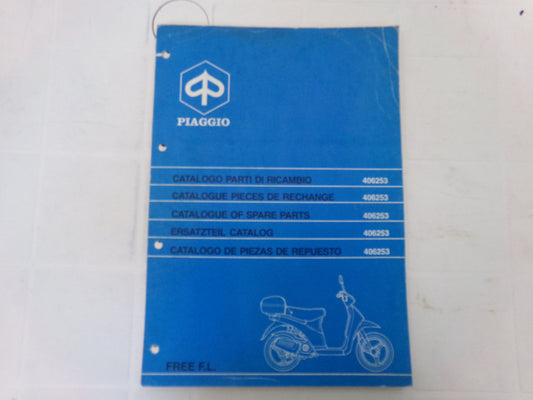 per scooter piaggio free fl 1995  catalogo ricambi spare parts catalogue