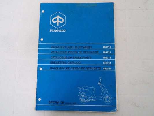 per scooter piaggio sfera 50 2 maquillage  catalogo ricambi spare parts catalogue