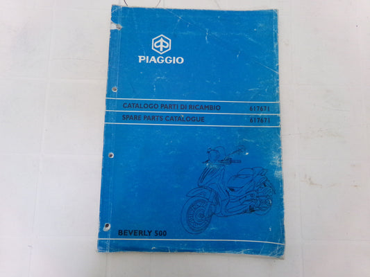 per scooter piaggio beverly 500 2002 catalogo ricambi spare parts catologue