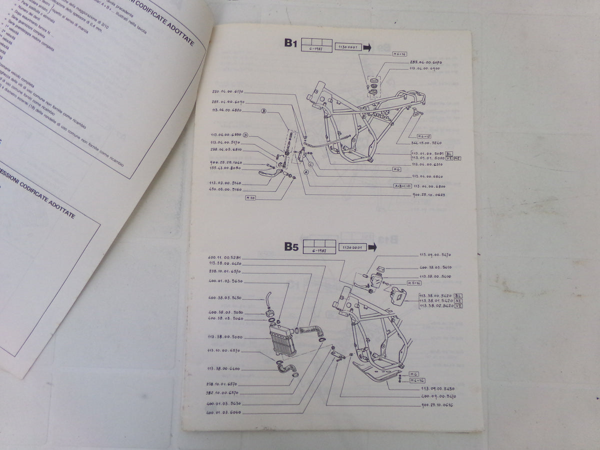 per moto fantic motor koala catalogo ricambi spare parts catologue 02 1988