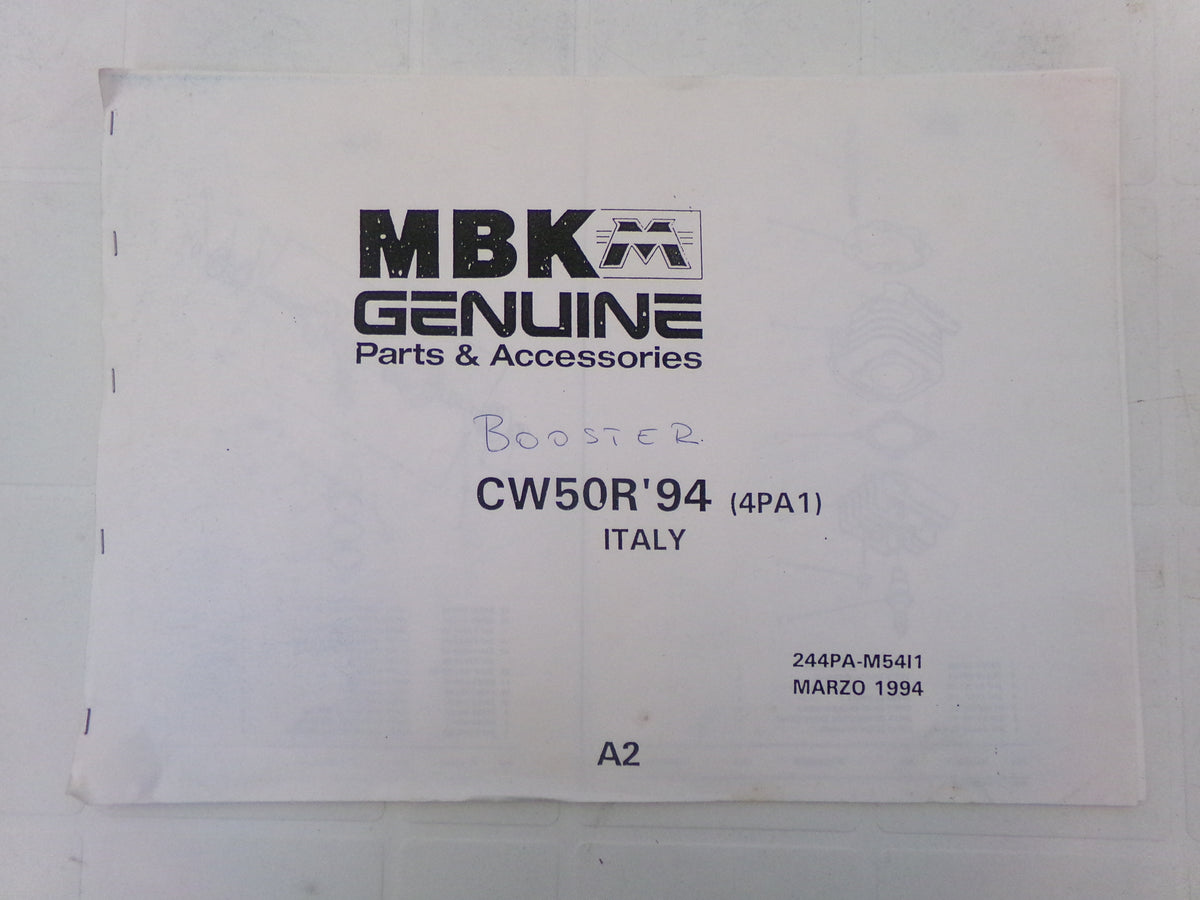 per scooter mbk booster cw50r 4pa1  catalogo ricambi spare parts