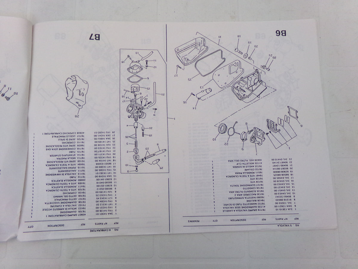 per scooter mbk booster cw50r 4pa1  catalogo ricambi spare parts