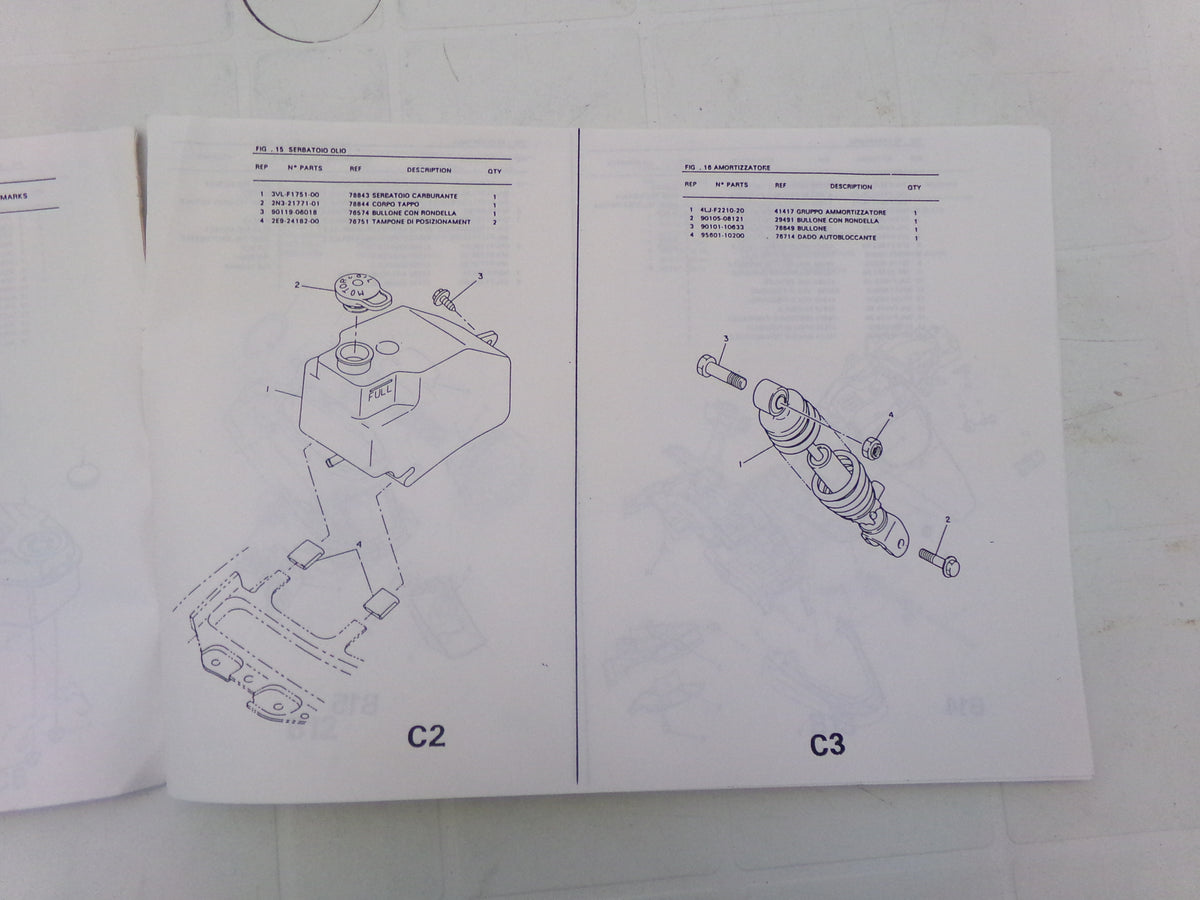 per scooter mbk booster cw50r 4pa1  catalogo ricambi spare parts