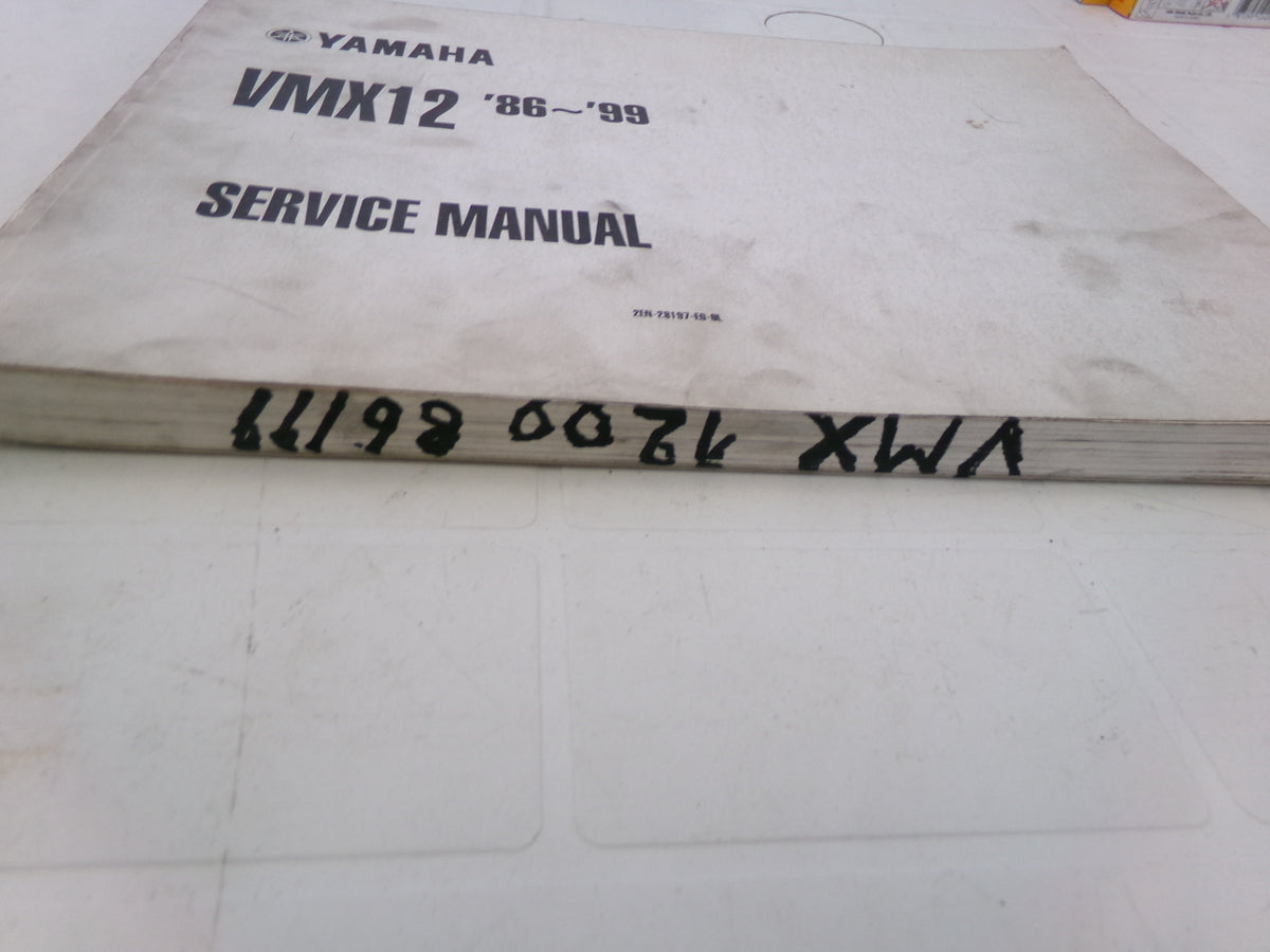 per yamaha v-max 1200 1986 1999 manuale officina service manual lingua inglese