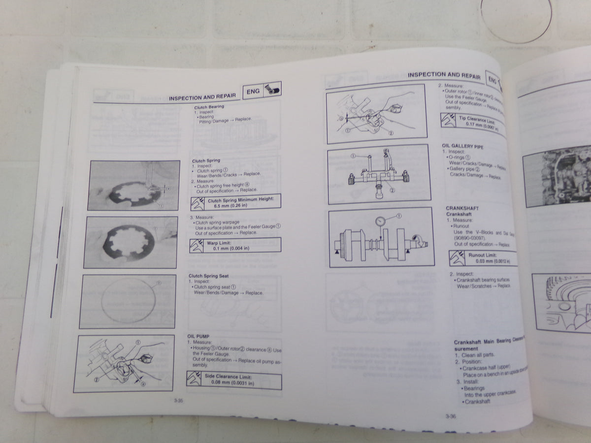 per yamaha v-max 1200 1986 1999 manuale officina service manual lingua inglese