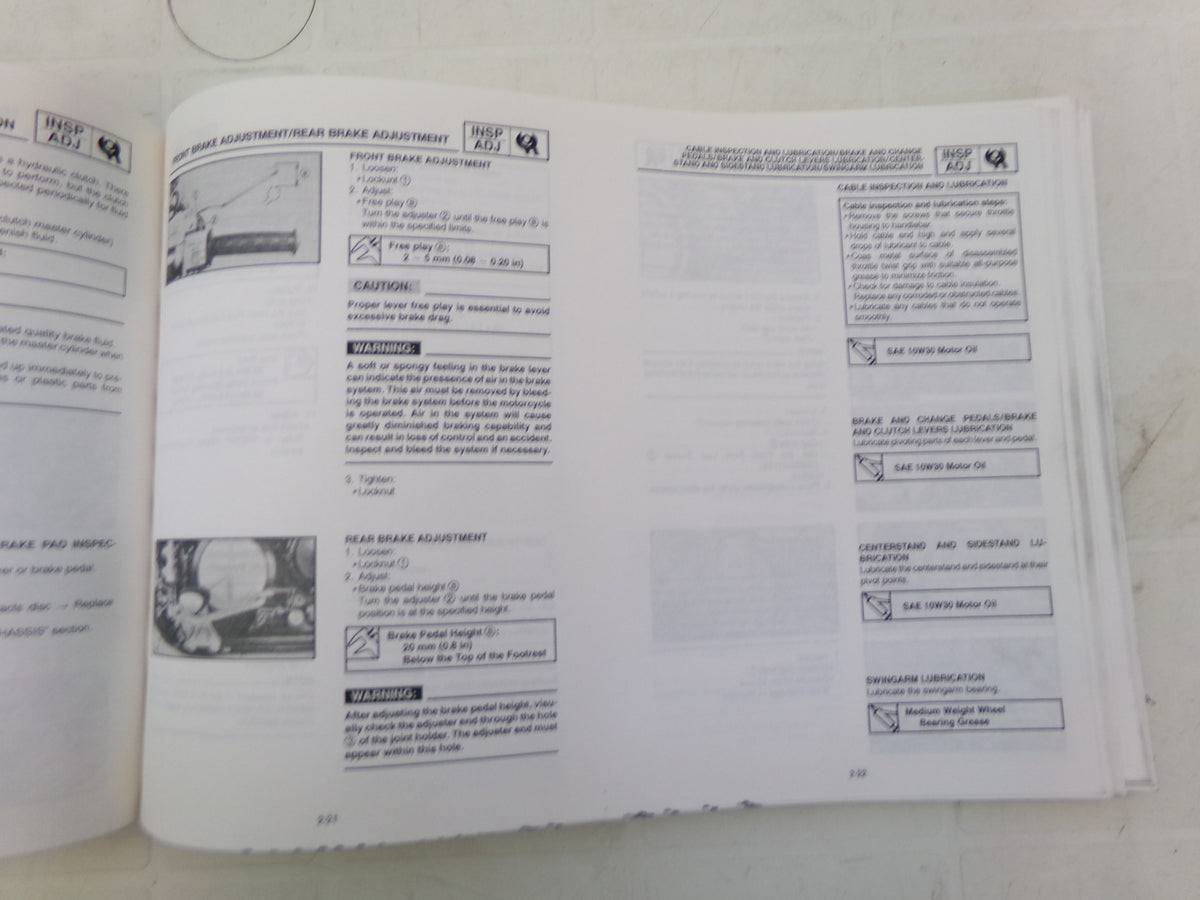 per yamaha v-max 1200 1986 1999 manuale officina service manual lingua inglese
