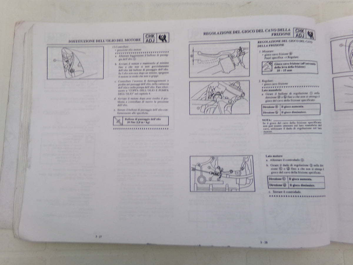 per yamaha yzf -r1 1998  manuale officina riparazione service manual lingua italiano
