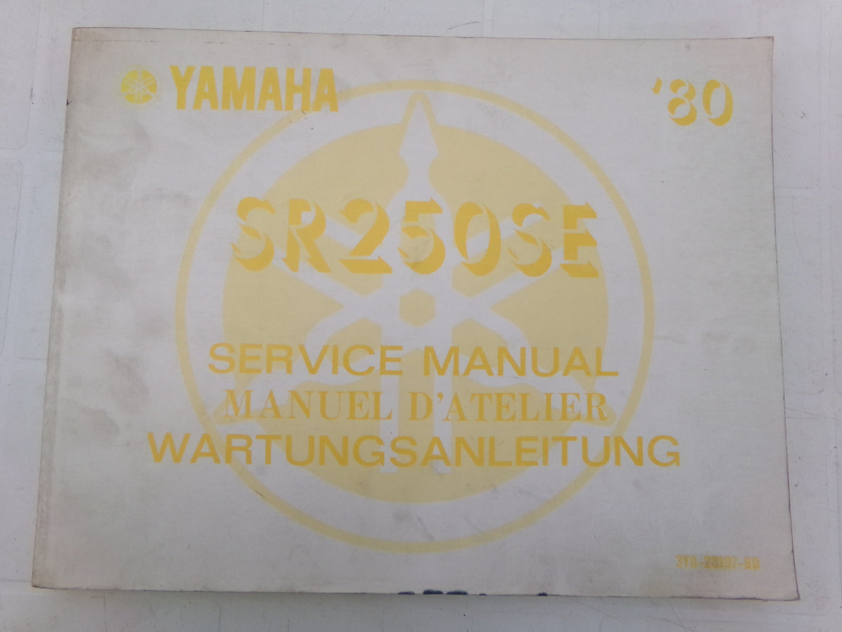 per moto yamaha se 250 se sr250se 1980 service manual manuel d atellier wartungsanleitung