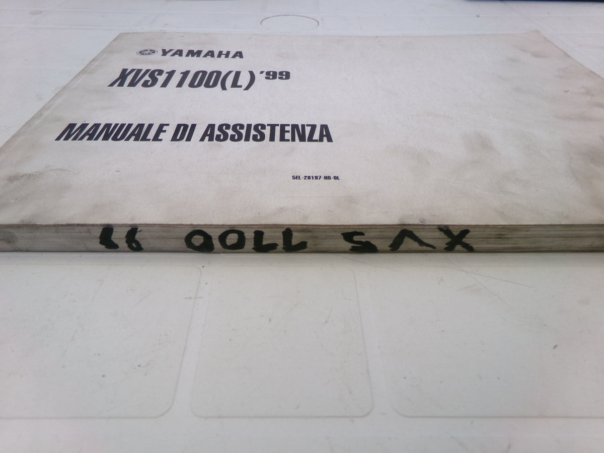 per moto yamaha xvs 1100 L  drag star 1999 manuale officina assistenza