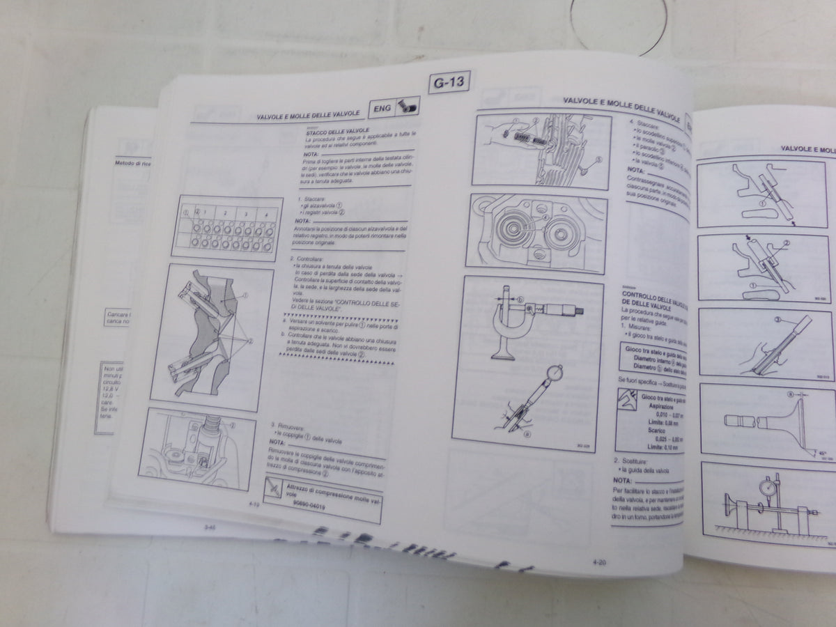 per moto yamaha xjr 1300 l 1999 manuale officina assistenza italiano 	 5EA-28197-HO-0L