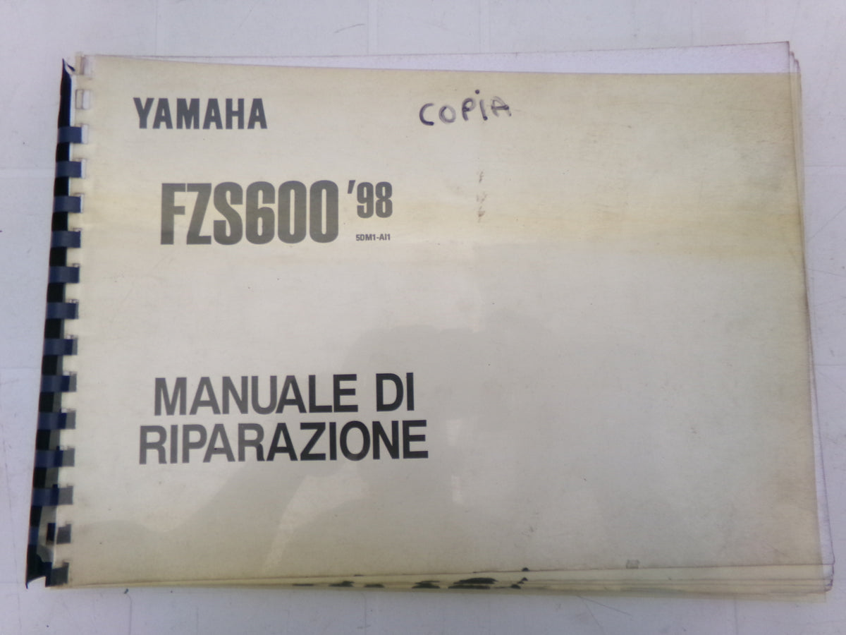 per yamaha fzs600 fazer 1998 manuale riparazione officina italiano 5dm1-ai1 fotocopia
