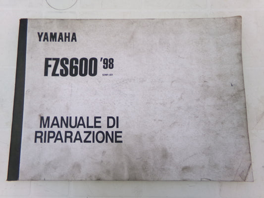 per yamaha fzs 600 fazer 1998 manuale riparazione officina italiano 5dm1-ai1 ori