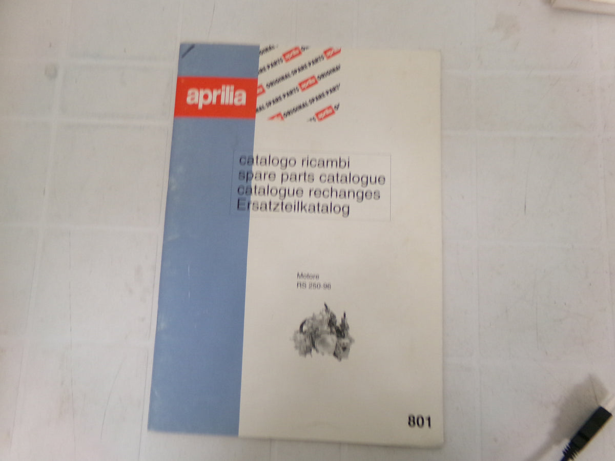 per moto aprilia rs 250 1996 catalogo ricambi spare parts catalogue rechanges ersatzeilkatalog