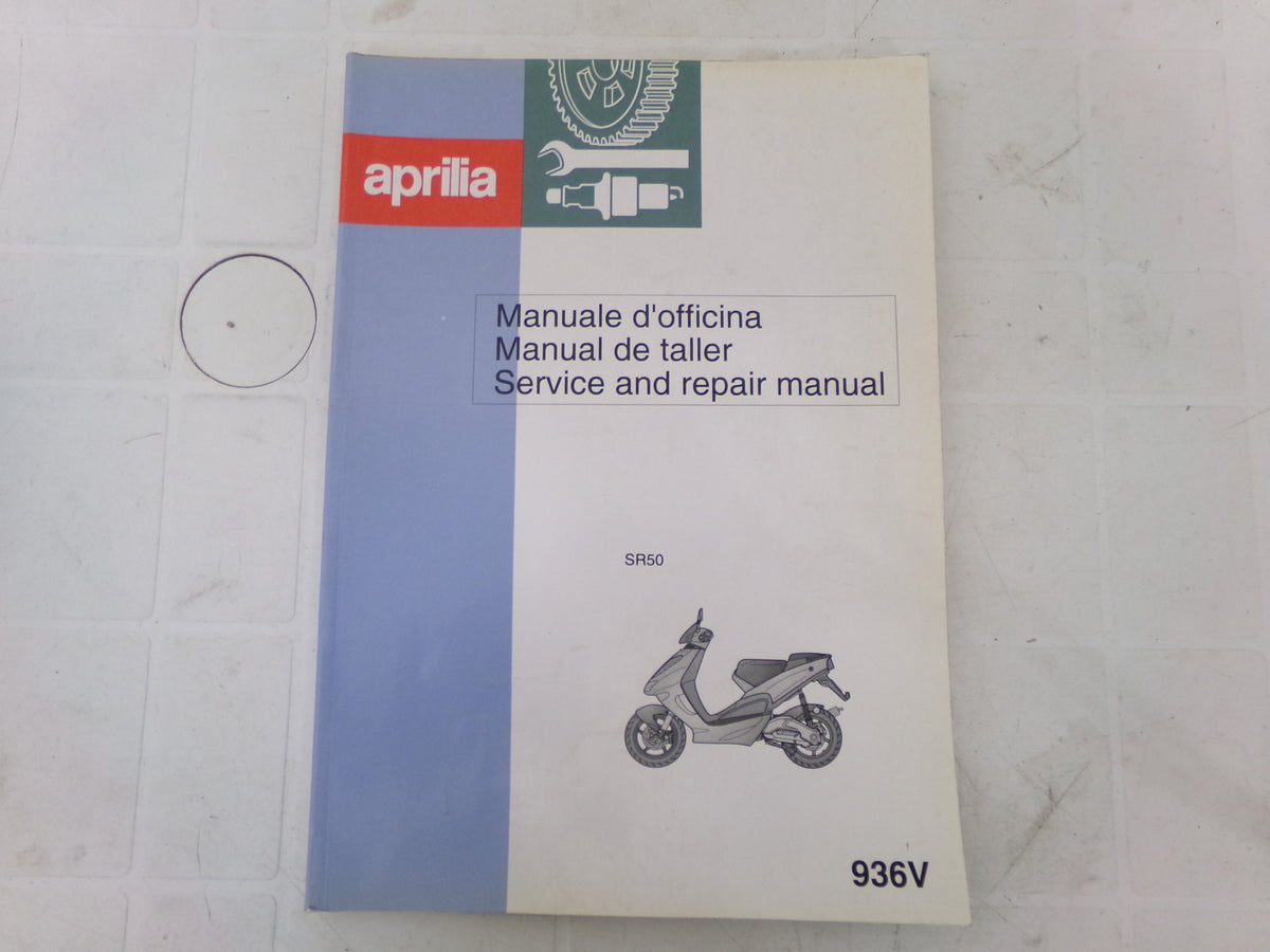 per scooter  aprilia sr 50 1997  manuale officina manauel de taller service and repair manual