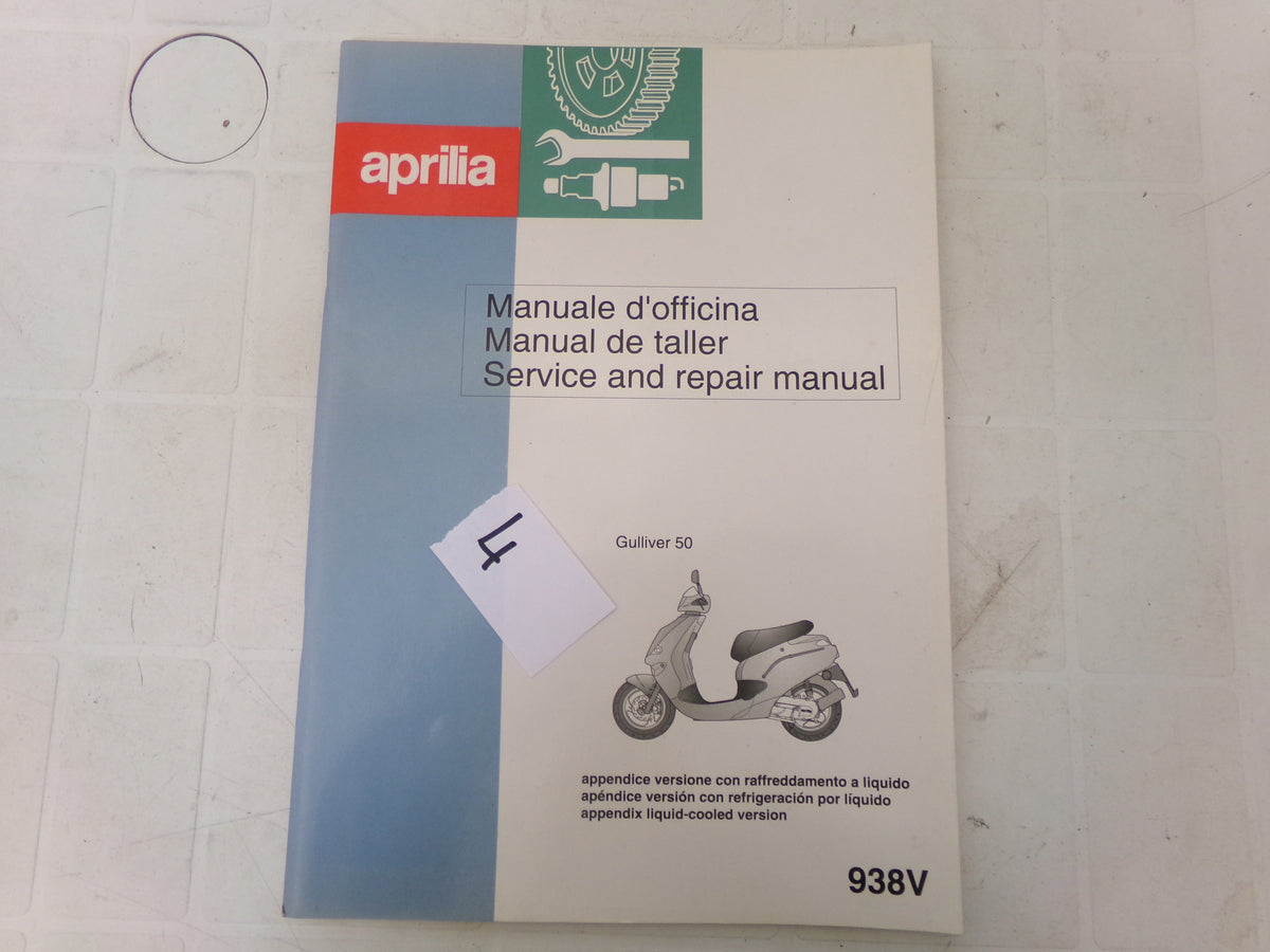 per scooter  aprilia gulliver 50  manuale officina manauel de taller service and repair manual