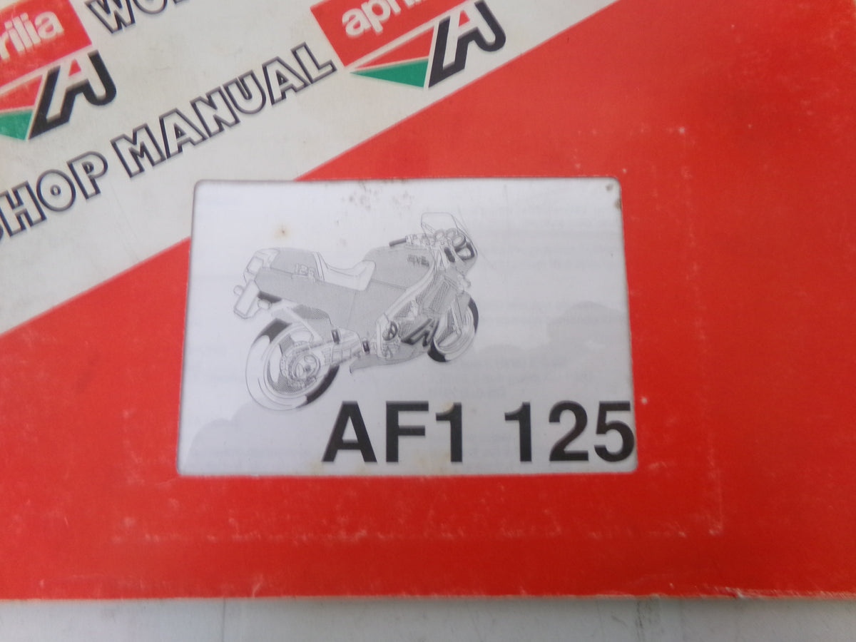 per moto aprilia af1 125 1986 1987 manuale officina workshop manual repair book