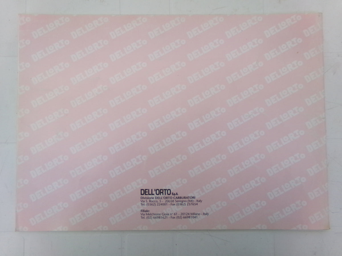 per dellorto motocicli ciclomotori scooter catalogo 12 ricambi carburatore spare part carburetor motorcycle 1997