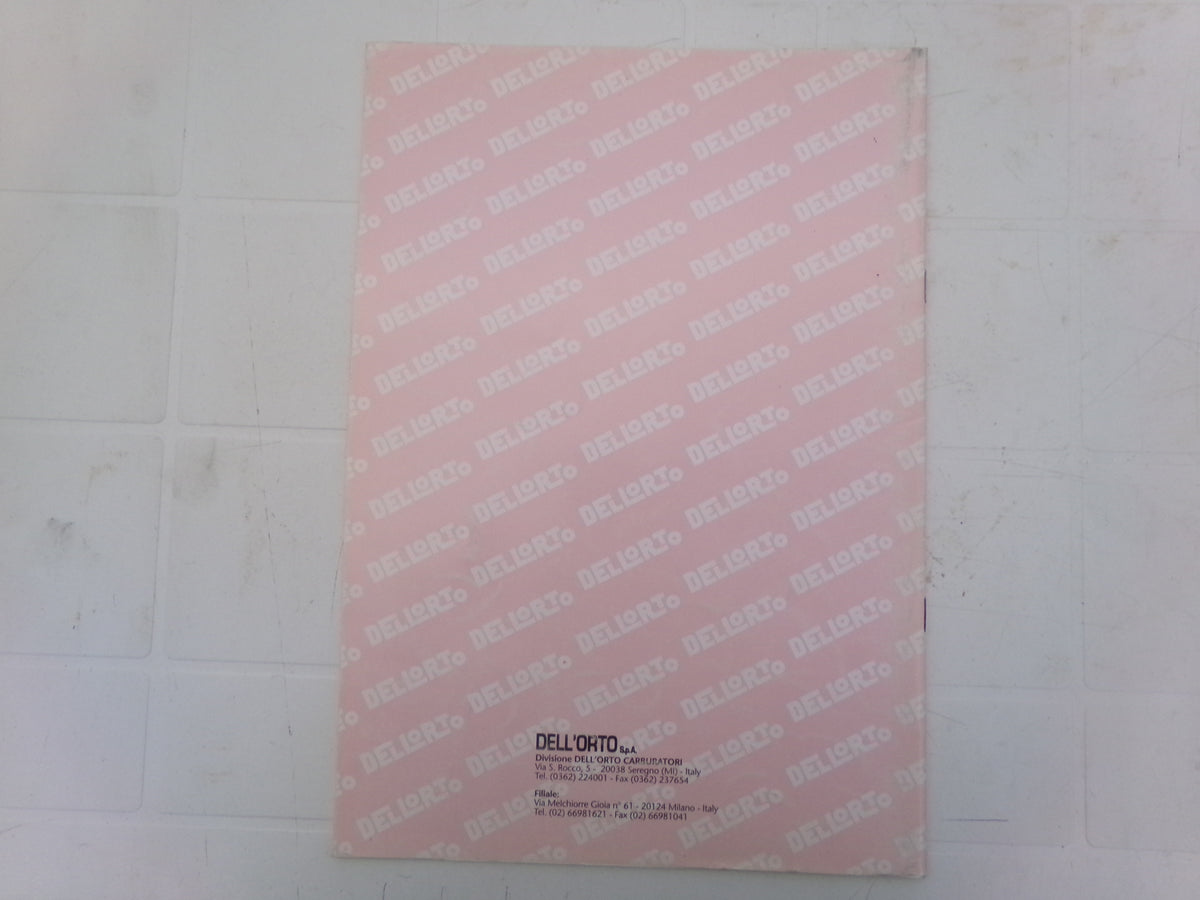 per dellorto carburatori motocicli ciclomotori scooter manuale 22 regolazione carburatori 1997 italiano