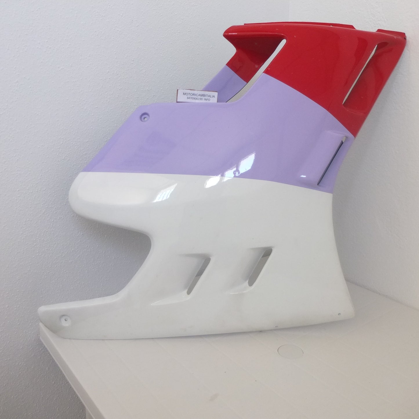 Aprilia Af1 125 replica 1989 moto carena fianco destro motorcycle side panel fairing right 8130816