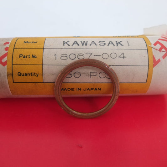 per kawasaki kl 250 klr 250 guarnizione rame marmitta gasket cooper exhaust 18067-004 11009-1866