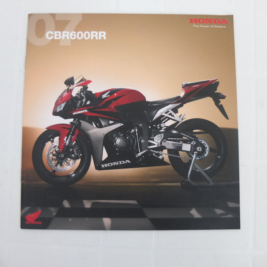 Honda cbr 600 rr  2007 depliant moto pubblicita catalogo informazioni italiano