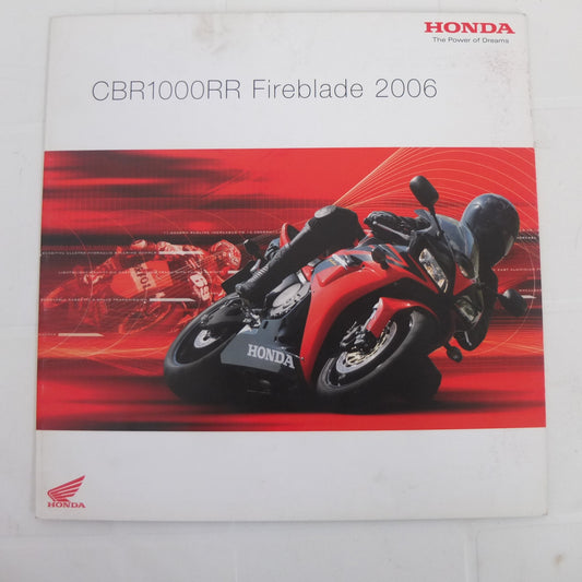 Per Honda cbr 1000 RR 2006 FIREBLADE depliant moto pubblicita catalogo informazioni