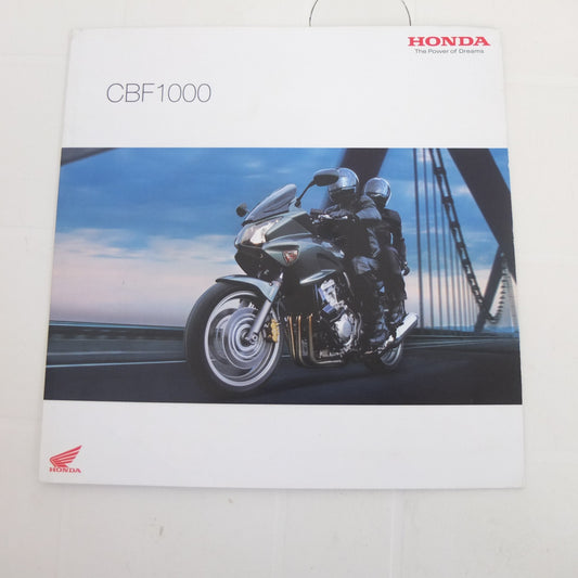 Per Honda cbf 1000 depliant moto pubblicita catalogo informazioni