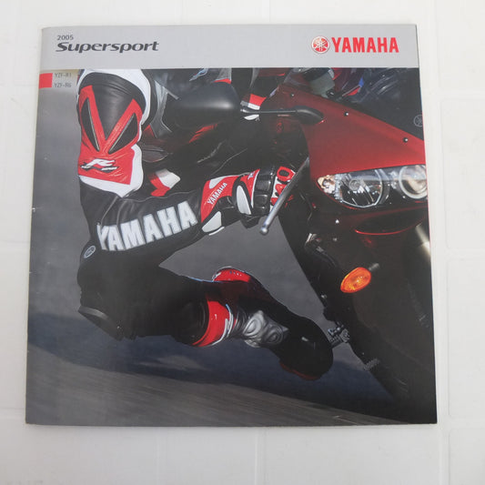 per yamaha yzf r1 yzf r6 superbike supersport 2005 catalogo brochure depliant italiano