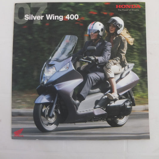 Per Scooter Honda silver wing 400 2007 depliant pubblicita catalogo informazioni