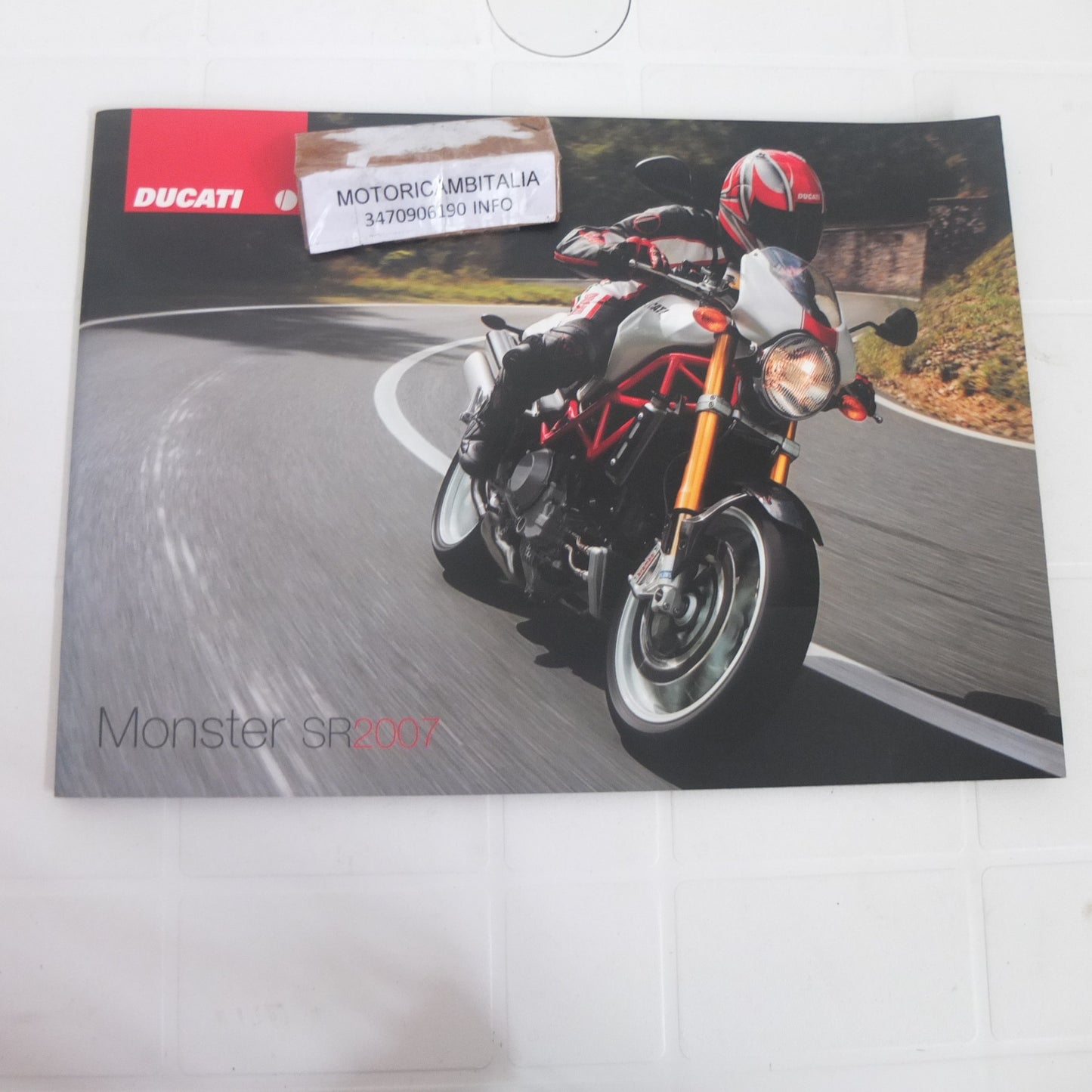 Ducati Monster sr 2007 gamma moto opuscolo catalogo brochure depliant pubblicità