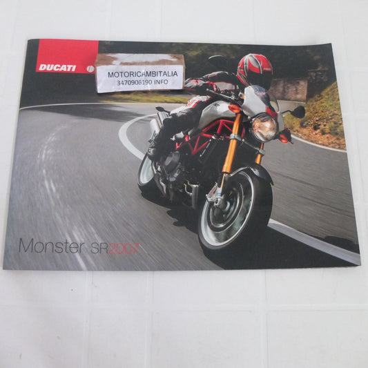 Ducati Monster sr 2007 gamma moto opuscolo catalogo brochure depliant pubblicità