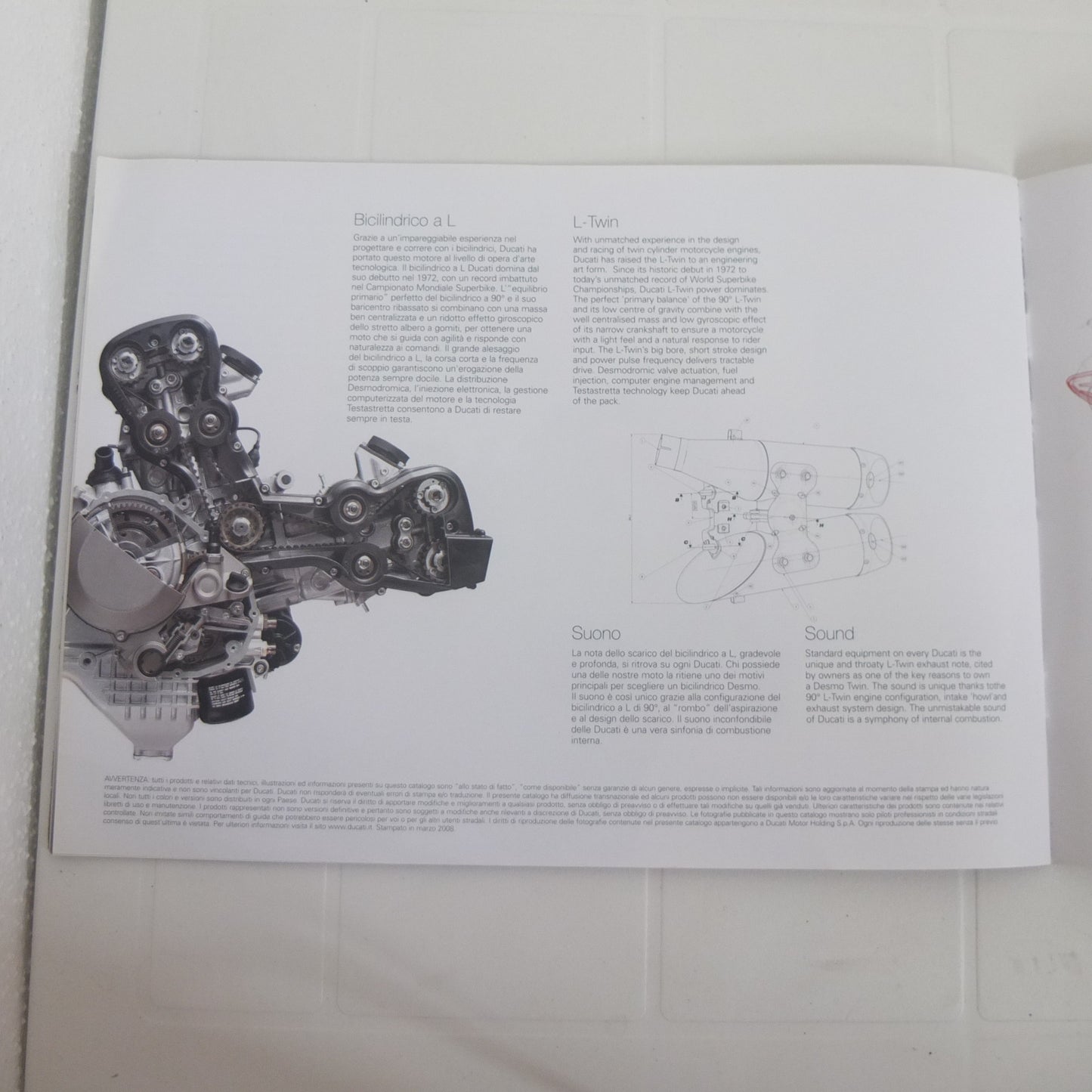 Ducati Monster 696 gamma moto opuscolo catalogo brochure depliant pubblicità